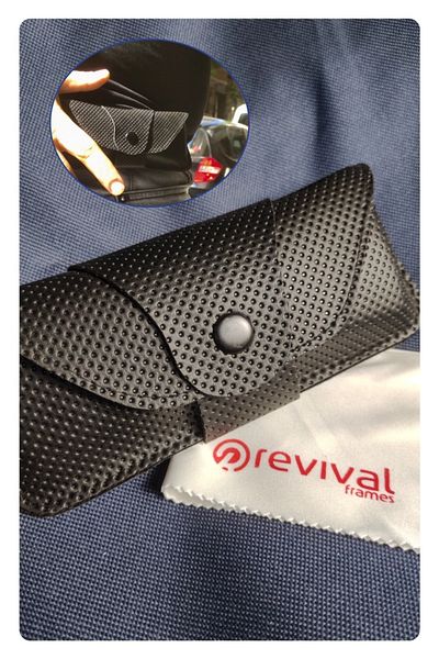 Revival Frames Belt Attachable Holster with Leather Wiping Cloth as a Gift