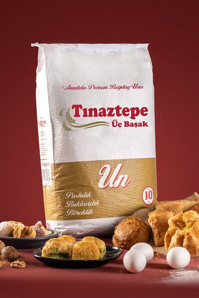 TINAZTEPE UN Üçbaşak Sarı Buğday Unu 10 Kg (pastalık Ve Böreklik)
