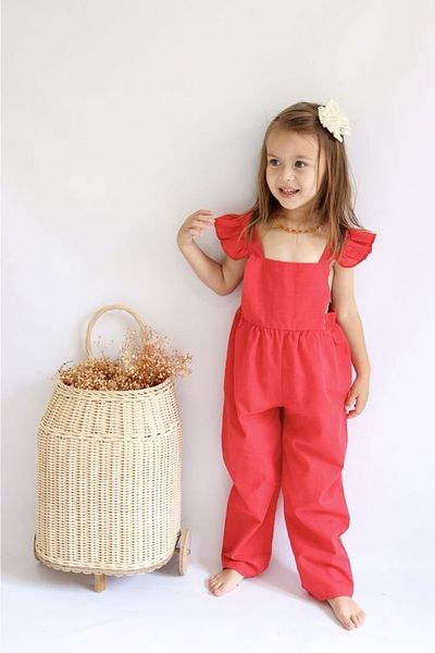 Red shop kids jumpsuit