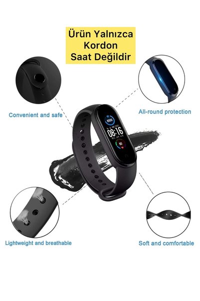 ucuzmi bulvar telefon Xiaomi Mi Band 5 / 6 / 7 Smart Watch Band Strap Bracelet Nano Colors Do Not Fade