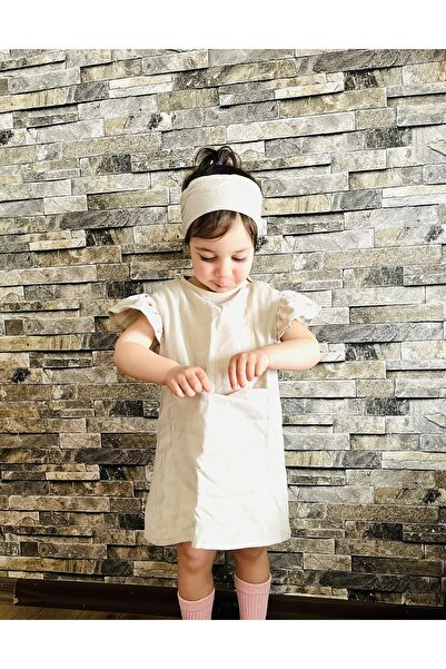 Bebeu 100% Organic Cotton Double Layer Muslin Pocket Retro Children's Dress H...