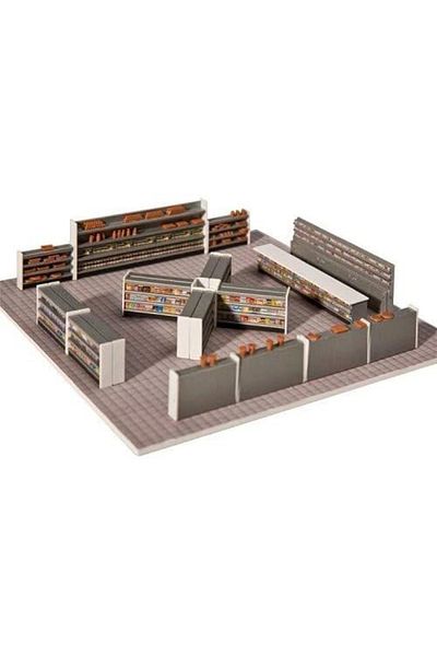 Faller 1:87 Ho Market Interior Detail Set Model + 5 LEDs--180565