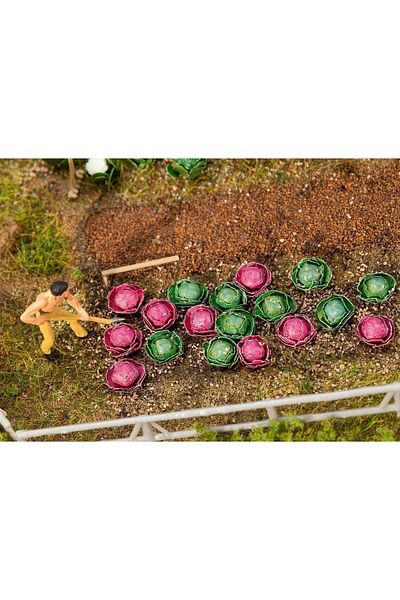Faller 1:87 Ho White And Red Cabbage Detail Set Model --181263