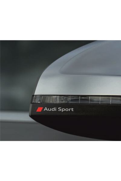 Oto Sticker Audi Sport Stickeri Çift Renk 2 Adet Set Araba Etiket