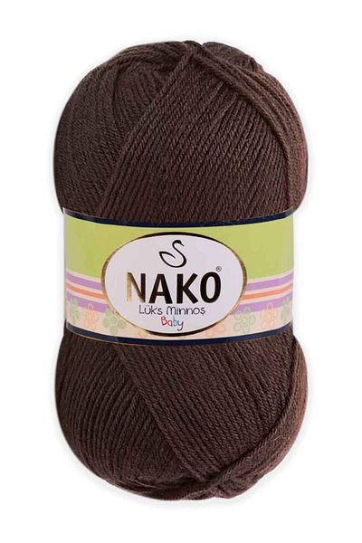 Sibellamoda Nako Luxury Minnoş Πλεκτό Σχοινί 100 Gr Κωδικός/χρώμα: Καφέ 1182