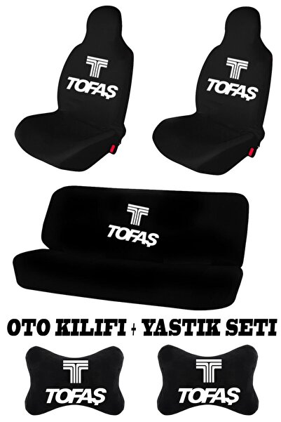 1araba1ev Tofaş Oto Koltuk Kılıfı Takım  Uyumlu + Tofaş Oto Boyun Yastığı 2'l...
