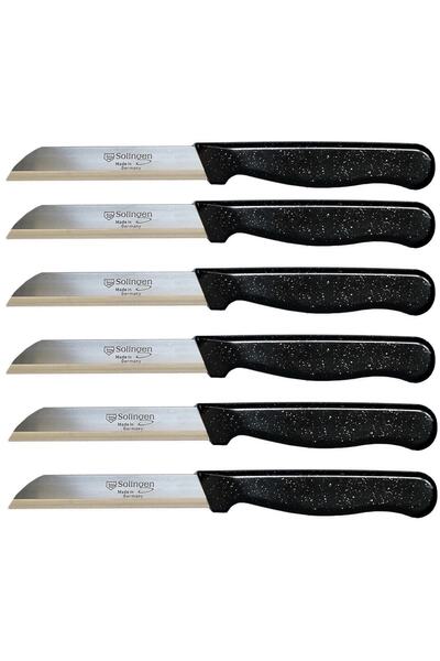 Solinger Orijinal Solingen 6’lı Siyah Meyve Bıçağı Sebze Bıçağı Soyma Bıçağı ...