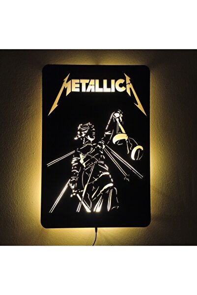 FOREVHOME Metallica ...and Justice For All Led Işıklı Tablo