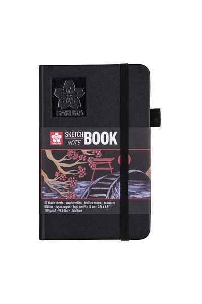Sakura Sketchbook Black Paper 9 X 14 cm 140 Gr
