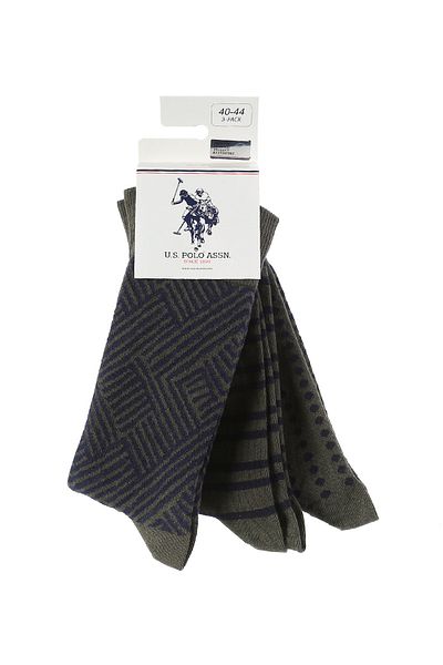 U.S. Polo Assn. Зелени мъжки чорапи