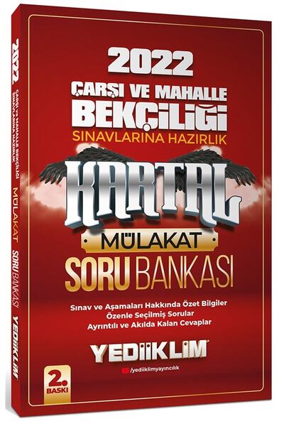 Yediiklim Yayınları 2022 Çarşı Ve Mahalle Bekçiliği Sınavlarına Hazırlık Kart...