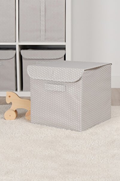 Ocean Home Textile Grau gepunktete Kinderzimmer-Spielzeug-Organizer, zusammen...