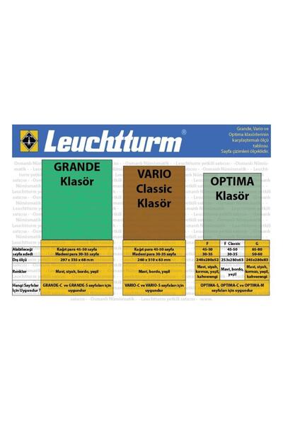 Leuchtturm Grande Signum Klasik Klasör - Bordo