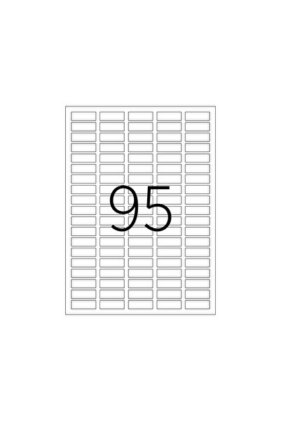 A1 Etiket A1-2095 Veličina 30 X 12 mm laserska etiketa 95 etiketa na A4 listu