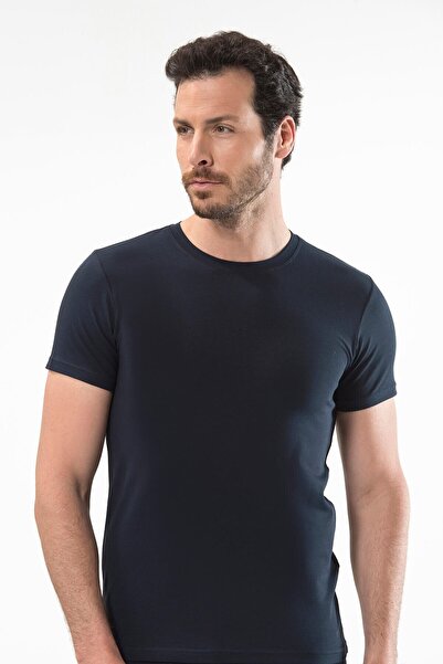 Cacharel Ανδρικό κοντομάνικο μπλουζάκι 5 τμχ μαύρο O λαιμόκοψη 95% βαμβάκι 5% ελαστάνη