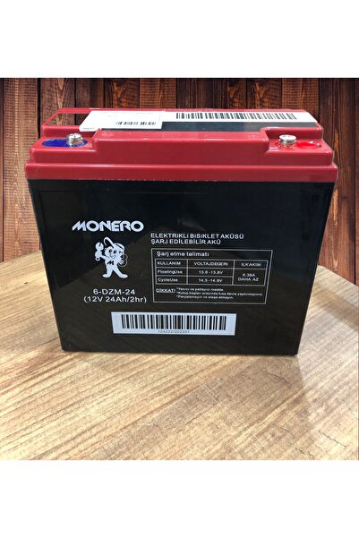 monero Elektrikli Bisiklet Aküsü 12v 24ah Jel Akü Yüksek Kalite Uzun Ömür (ye...