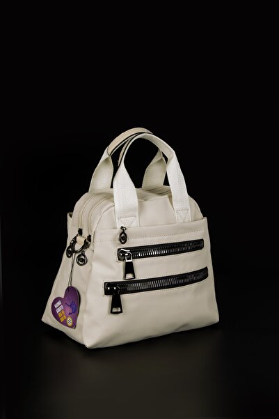 MEGA 614 Satin Women's Hand Bag Crossbody Bag Cream