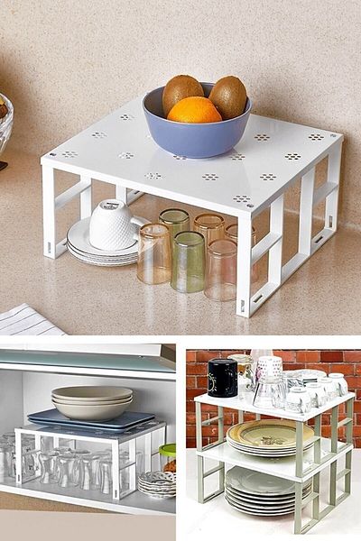 onbeşmarkt Metal Plate Cabinet Organizer Shelf Cup Effect