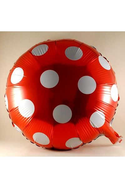Happyland White Polka Dot Foil Balloon in Color You Can Choose