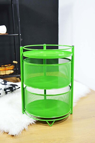 SepetçiBaba Bernardo 2 Katlı Organizer Sebzelik Yeşil