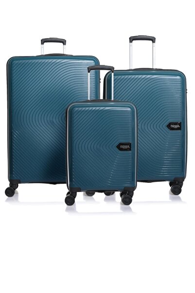 Fossil Fsvlzypp1138-set Petrol Unisex 3 Lü Set Bavul