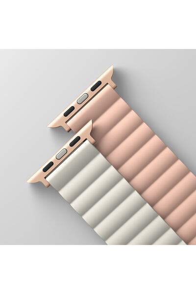 uniq Revix Αναστρέψιμο Μαγνητικό Λουράκι για Apple Watch 45/44/42mm - Ροζ (πι...