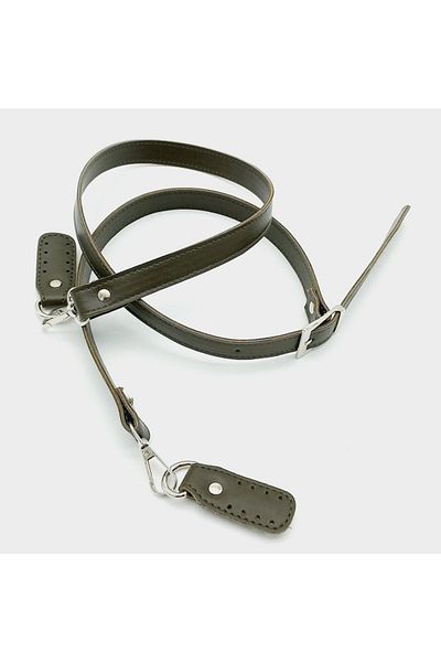 angel çanta aksesuar 140X2 cm Faux Leather Silver Buckle Khaki Color Bag Handle