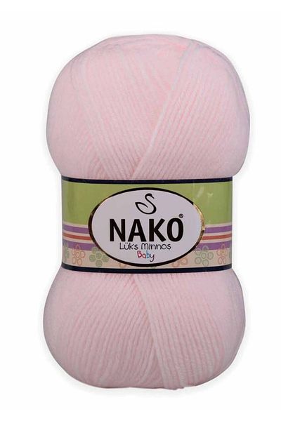 NAKO Πολυτελές Νήμα Πλεκτομηχανής Minnoş 100 γρ |   Σταχτοπούτα Ροζ 4531