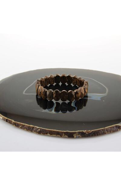 OSMANLI DOĞAL TAŞ Sertifikalı Bronzit Doğaltaş Bileklik B717