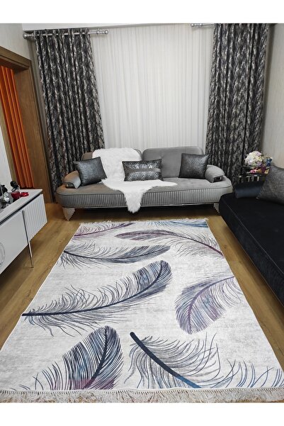 ESPİCAL HOME Dijital Baskılı Yıkanabilir Kaymaz Taban Ince Yazlık Salon Mutfa...