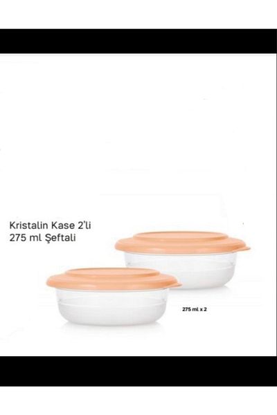 Tupperware وعاء كريستال سعة 275 مل مكون من قطعتين