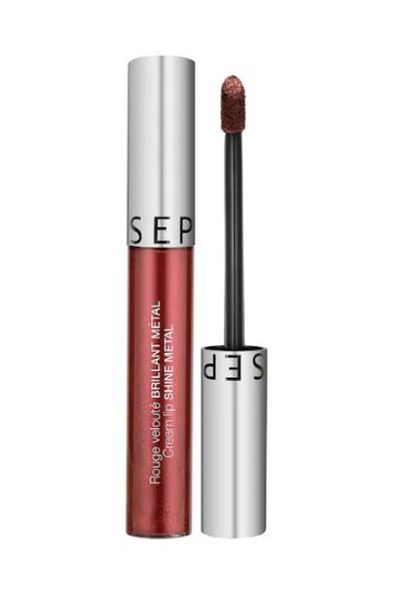 SEPHORA COLLECTION Cream Lip Shine Metal Lipstick-24 Spicy Brownie - 5 Ml