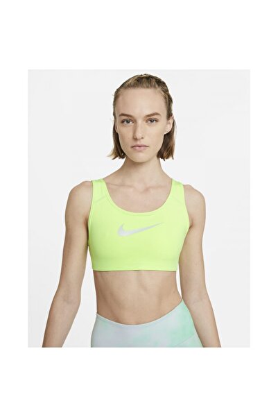 Nike W Nk Df Swsh Icnclsh Strpy Bra Kadın Mor Antrenman Sporcu Sütyeni Dc5543...