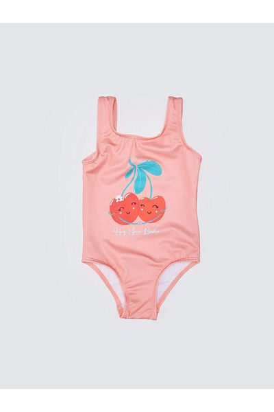 LC Waikiki Badeanzug für Baby Mädchen aus flexiblem Stoff mit Aufdruck