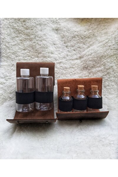 DARKBEAR Deri Çantalı Baharatlık Ve Yağdanlık Set