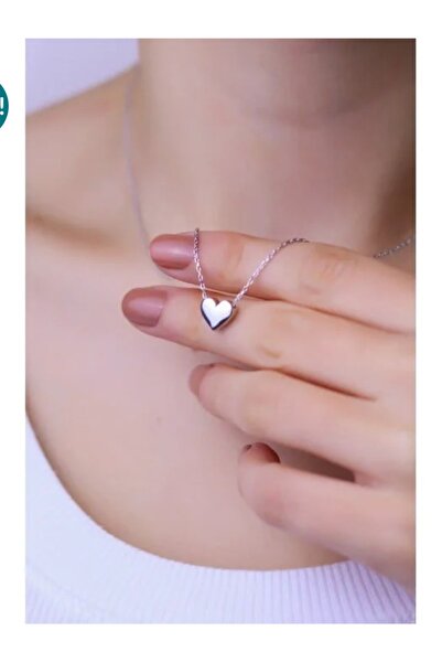 Everglow Jewelry Minimal Kalp Kolye Silver