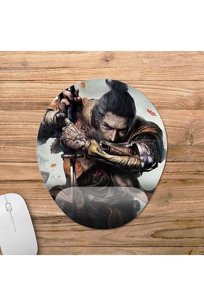 Pixxa Sekiro: موديل لوحة ماوس Shadows Die Twice مع دعم للمعصم - بيضاوي واحد