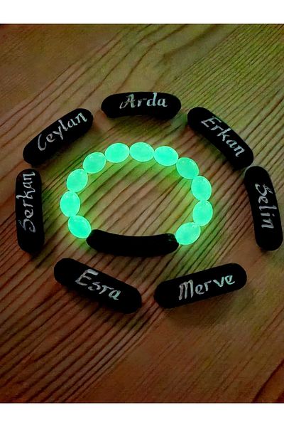 GÜMÜŞTEL EL SANATLARI Cat's Eye Highlighter Children's Bracelet Glow in the Dark