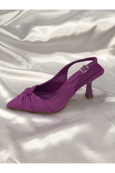 Hg Ayakkabı Juliet Matte Fabric Covered Stiletto