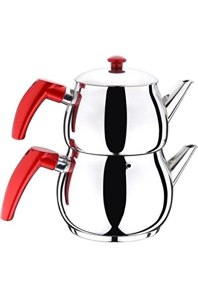 Genel Markalar Küre Paslanmaz Çelik Çaydanlık Kendinden Süzgeçli Orta Boy