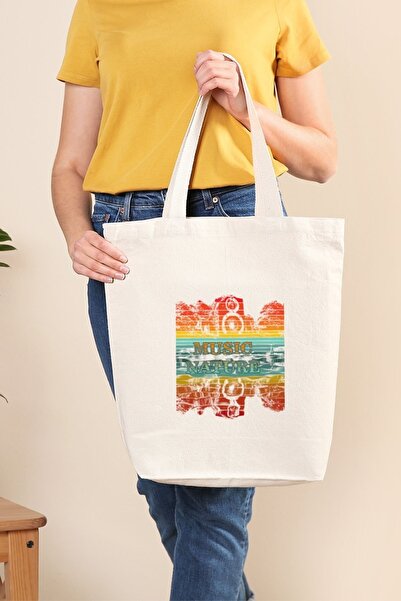 Müzik Reyonu حقيبة قماش موسيقى الطبيعة - الجبال