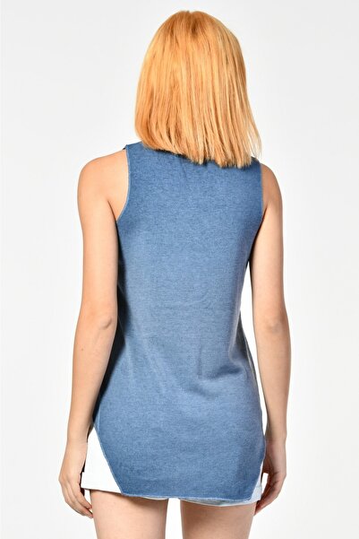 Cotton Candy Indigo-Inido Likely Round Neck Tank Top