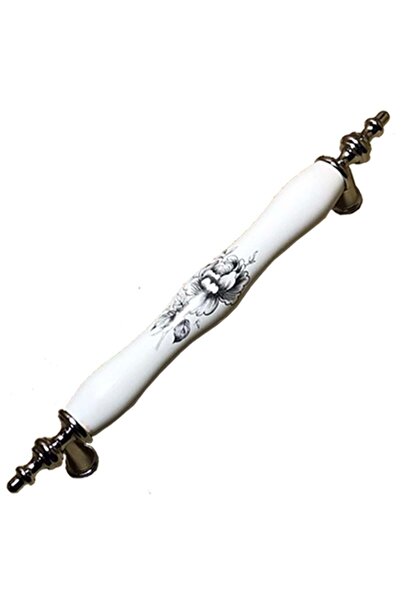 KAHRAMANOĞLU Porselen Krom Asos 246 Kulp 128 Mm (Kara Gül)