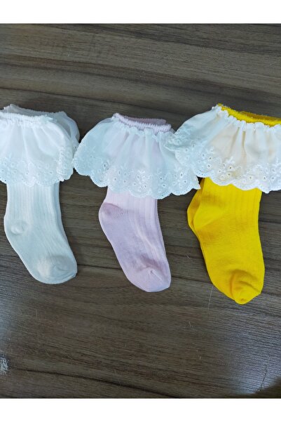 ÖZKARDEŞLER BABY Baby Lacy Socks 3pcs