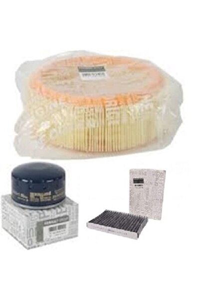 MAİS Renault Symbol 1.4 Uyumlu Benzinli Filtre Bakım Seti (2008-2012) Orijinal