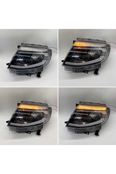 HYM TUNİNG Ford Ranger T6 Led Far, 2012 2015 Uyumlu Ithal Ürün, Sağ Sol Takım