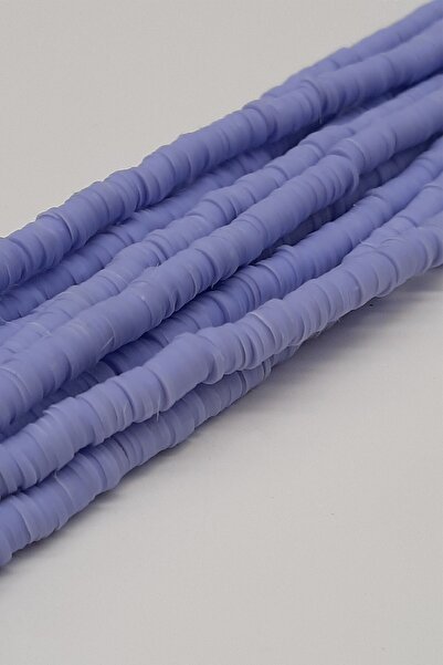 Bontex 1 niz svetlo lila perli od fimo testa 6 mm – perle