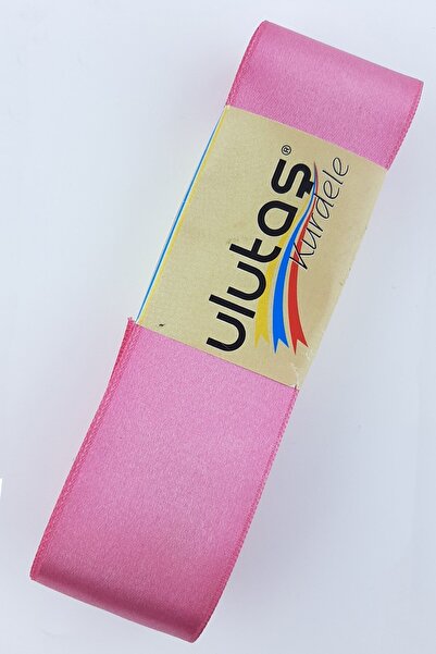 Ulutaş Materiale ornamentale Panglică din satin roz închis Lățime 4 cm 1 ming...