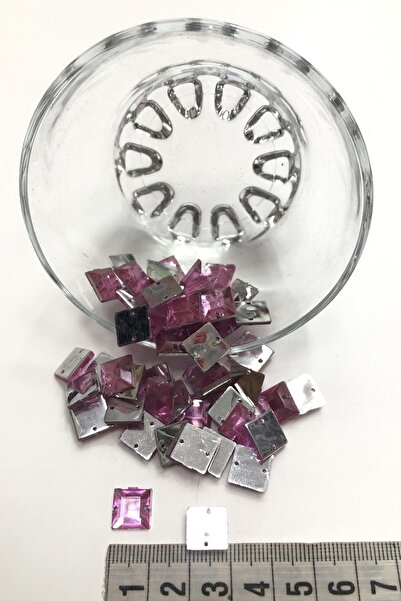 Bontex Розов квадратен пластмасов щифт 20 г