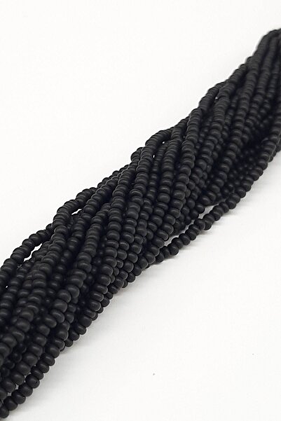 Bontex Mărgele de nisip negre mate 2 mm 1 bucată – Mărgele
